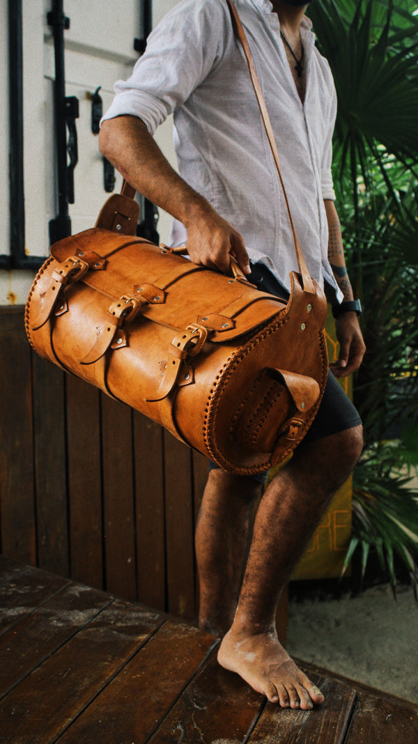 Barrel Duffel Bag - Chuupul Leather